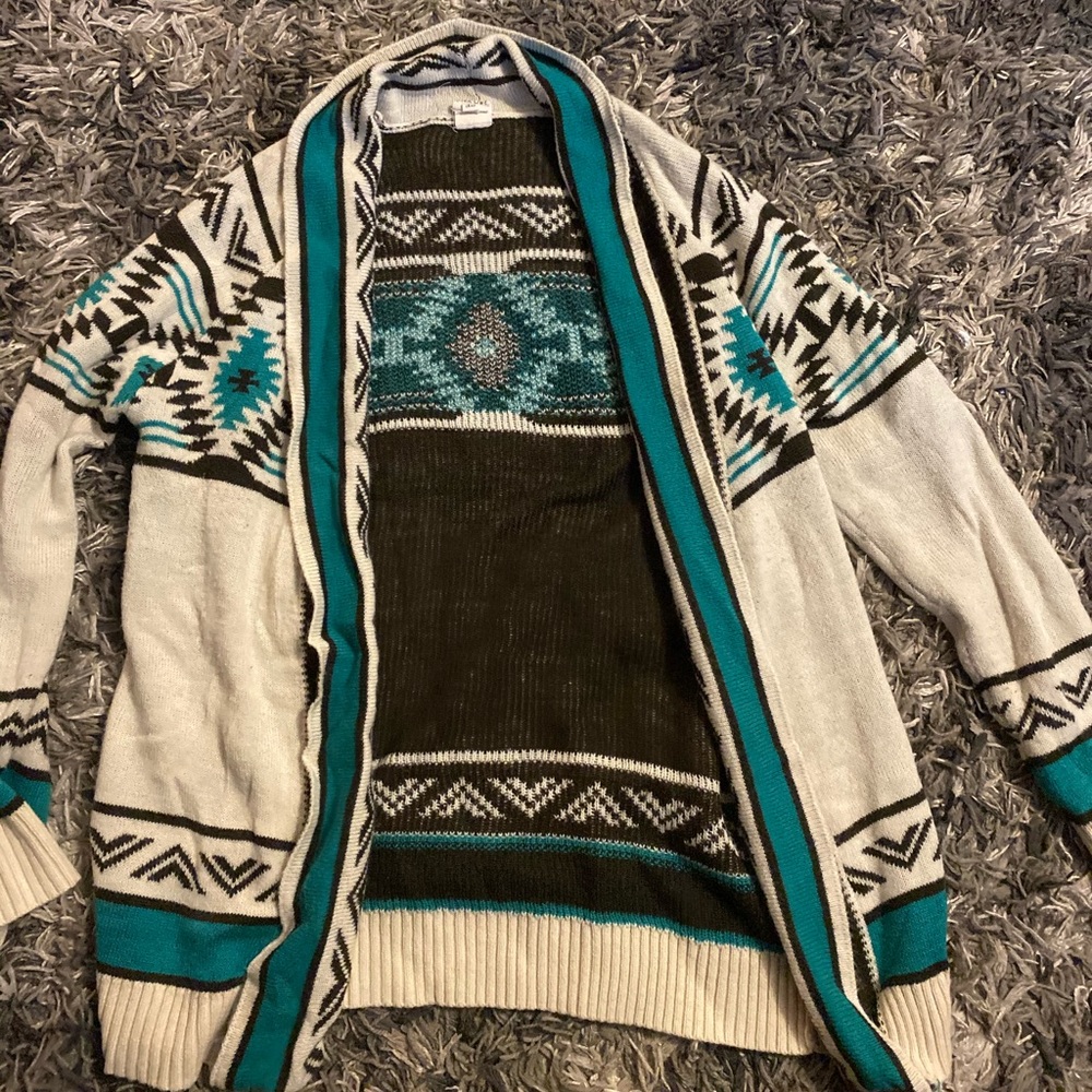 Tribal print cardigan